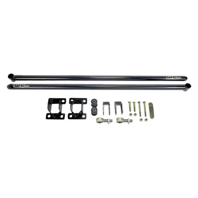 Wehrli 11-19 Duramax ECLB & CCLB 68in Traction Bar Kit - Gloss Black