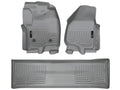 Husky Liners 2012.5 Ford SD Crew Cab WeatherBeater Combo Gray Floor Liners (w/o Manual Trans Case)
