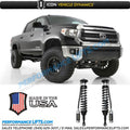 ICON 2007+ Toyota Tundra 2.5 Custom Shocks VS RR Coilover Kit w/Procomp 6in