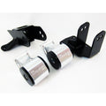 Innovative 96-00 Civic H-Series Black Aluminum Mounts Solid Bushings