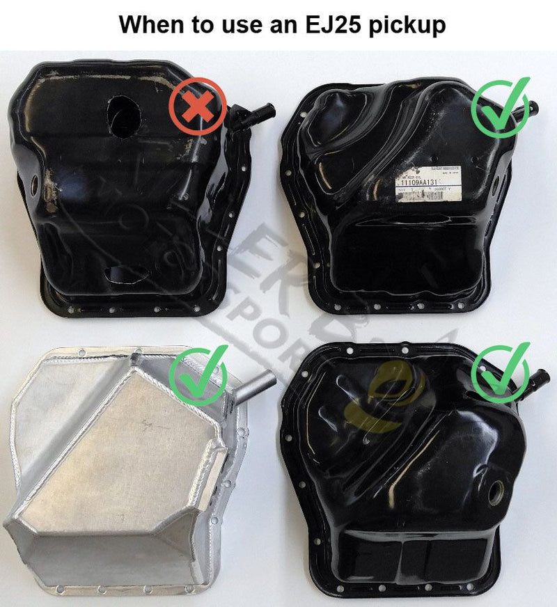 Killer B Performance Subaru EJ25 High Flow Ultimate Oil Pickup Baffle Combo