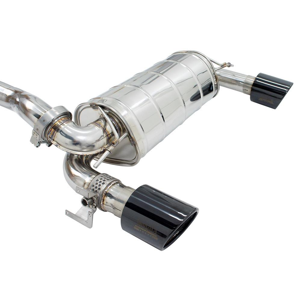 Invidia 15-18 Ford Focus RS Q300 w/Valve Rolled Black Tip Cat-Back Exhaust