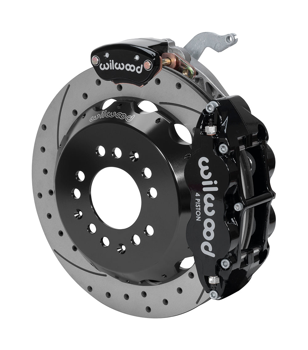 Wilwood Narrow Superlite 4R-MC4 Black Rear Kit 12.88in Drilled Rotor 88-96 Chevy Corvette C4