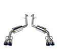 Remark 2014+ Infiniti Q50 Axle Back Exhaust w/Burnt Stainless Double Wall Tip