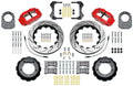 Wilwood Narrow Superlite 4R Front Hat Kit 14.00in Drill Red 76-77 Ford Bronco Dana 44 w/Lines