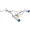 Invidia 2017+ Infiniti Q60 3.0 TT Silver Sport/Red Sport Gemini Rolled Titanium Tip Cat-back Exhaust