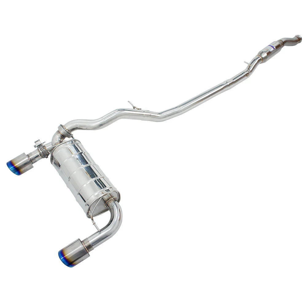 Invidia 15-18 Ford Focus RS Q300 w/Valve Rolled Titanium Tip Cat-Back Exhaust