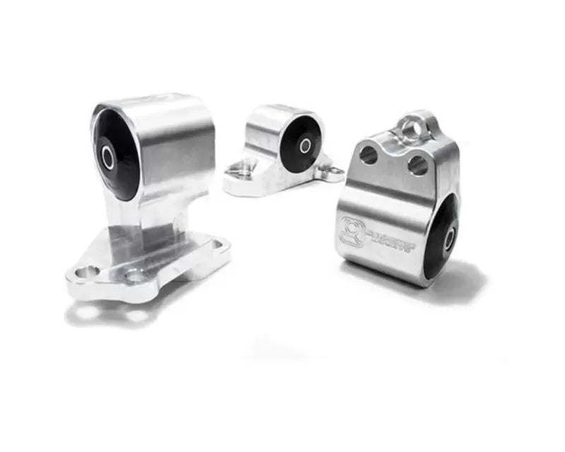 Innovative 92-95 Civic B/D Series Black Aluminum Mounts Solid Bushings (Auto to Manual Hydro 3 Bolt)