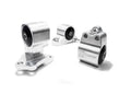 Innovative 92-95 Civic B/D Series Black Aluminum Mounts Solid Bushings (Auto to Manual Hydro 3 Bolt)