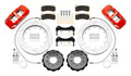 Wilwood 18-25 Jeep JL AERO6 Front Hat Kit 14.00 Red w/Lines