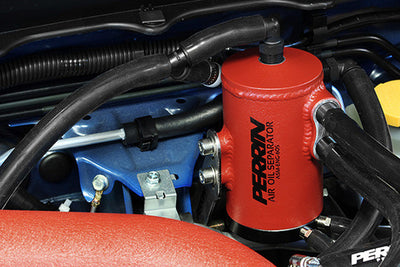 PERRIN 02-14 Subaru WRX / 04-21 STI / 05-09 LGT & OBXT (w/FMIC Only) Air Oil Separator - Red