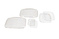 Kentrol 87-95 Jeep Wrangler YJ Billet/Wire Mesh Set 6 Pieces - Polished Silver