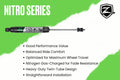 19-24 RAM 3500 4.5 Inch Radius Arm Bracket 3 Inch Rear Block Without Overload Diesel 6-Bolt T-Case Nitro Shocks Zone Offroad