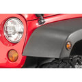 Kentrol 07-18 Jeep Wrangler JK Side Marker Covers Pair - Powdercoat Black