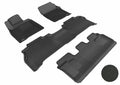 3D MAXpider 2008-2012 Toyota Land Cruiser Kagu 1st & 2nd & 3rd Row Floormats - Black
