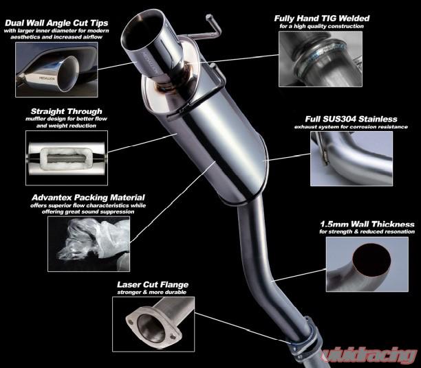 Revel Medallion Touring-S Exhaust Axle-Back 04-07 Scion xB