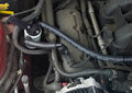 J&L 05-10 Ford Mustang V6 Passenger Side Oil Separator 3.0 - Black Anodized
