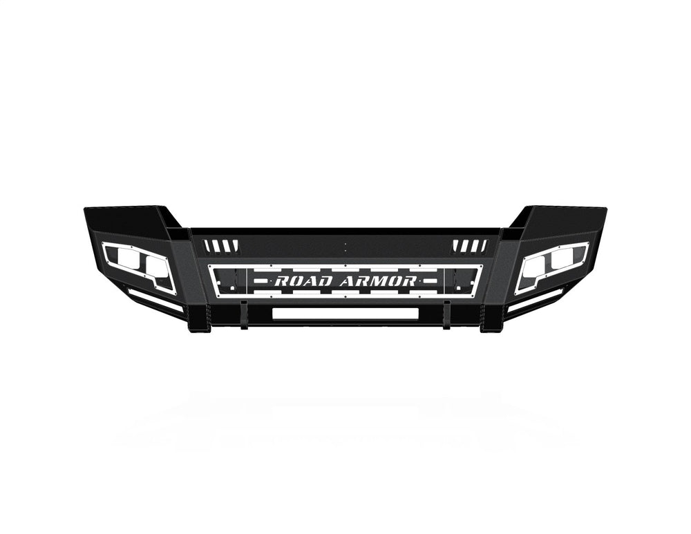 Road Armor 11-16 Ford F-250 iD FR Bumper Full Kit/Standard End Pod/X2 Cube/Acc Light/Ring-Raw Steel