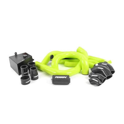 PERRIN 15-21 Subaru WRX Front Mount Intercooler Boost Tubes + Hardware - Neon Yellow Tubes
