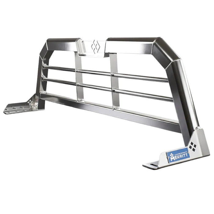 19C SILVERADO/SIERRA 1500 HEADACHE RACK LT 20X73 CAB HIGH TWO BAR GLOSS ALUMINU