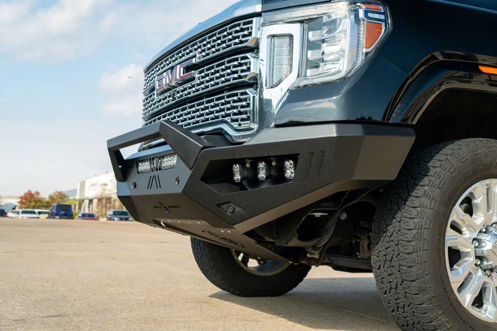 Road Armor 2020 GMC 2500HD SPARTAN Front Bumper Bolt-On Pre-Runner Guard - Tex Blk