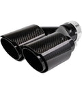 Remus 2012 BMW 3 Series F30/F31 84mm Dual Black Chrome Straight w/Carbon Insert Tail Pipe Set