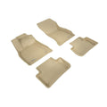 3D MAXpider 2018-2020 Audi Q5 Kagu 1st & 2nd Row Floormats - Tan