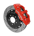 Wilwood AERO6 Front Hat Kit 14.00 Drilled Red 00-06 BMW M3 E46 w/Lines