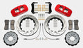 Wilwood AERO6 Front Hat Kit 14.00 Drilled Red 00-06 BMW M3 E46 w/Lines
