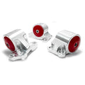 Innovative 92-95 Civic B/D Series Silver Aluminum Mounts 85A Bushings (2 Bolt)