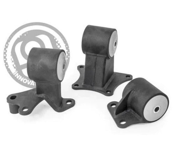 Innovative 94-97 Accord H-Series Black Steel Mounts 95A Bushings