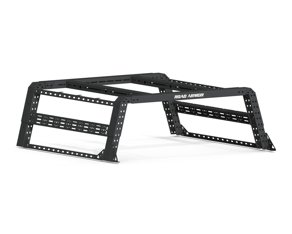 Road Armor 19-20 Ford Ranger 5-1/2-6ft Bed TRECK Adj Bed Rack w/Brackets - Tex Blk