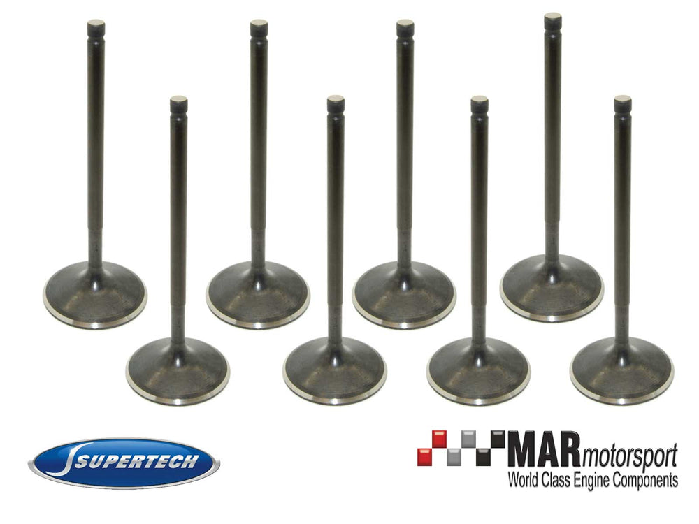 Supertech Mazda/Ford Duratec 2.0L/2.3L Black Nitrided Intake Valve - +2.5mm Oversize -Set of 8