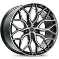 Vossen HF-2 20x9.5 / 5x114.3 / ET25 / Deep Face / 73.1 - Brushed Gloss Black Wheel