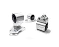 Innovative 92-95 Civic B/D Series Black Aluminum Mounts 60A Bushings (Auto to Manual Hydro 3 Bolt)