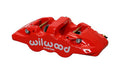 Wilwood AERO4 Rear Kit 14.00 Drilled Red 2005-2014 Mustang w/ BMR Suspn. w/Lines