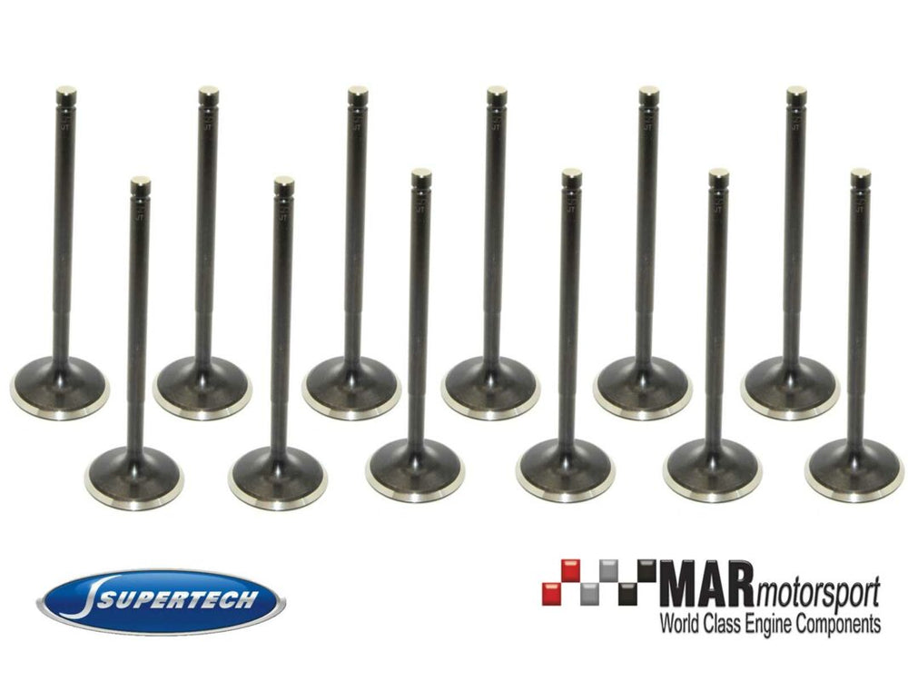 Supertech BMW M50/M52/S50/S52 Black Nitrided Intake Valve - Set of 12