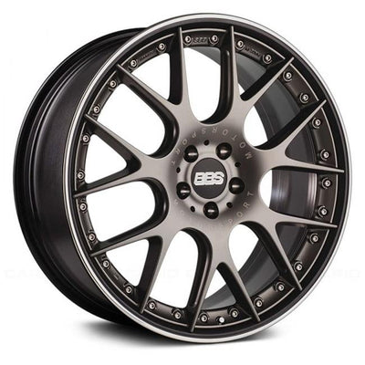 BBS CH-RII 22x9.5 5x120 ET33 Satin Platinum Center Black Lip SS Rim Prot Wheel -82mm PFS Req