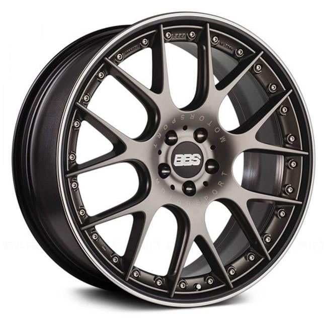 BBS CH-RII 22x9.5 5x120 ET33 Satin Platinum Center Black Lip SS Rim Prot Wheel -82mm PFS Req