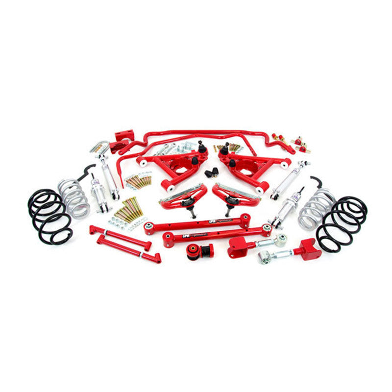 UMI Performance 78-88 GM G-Body Handling Kit Stage 4 550lb Springs 1in Drop - Black