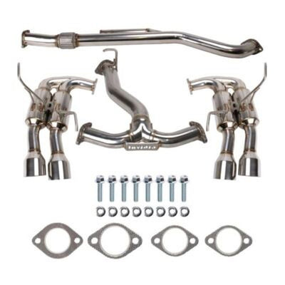 Invidia 2022+ Subaru WRX Gemini Single Layer Quad Titanium Tip Cat-Back Exhaust