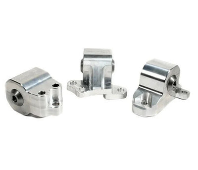Innovative 92-95 Civic B/D Series Black Aluminum Mounts Solid Bushings (3 Bolt)
