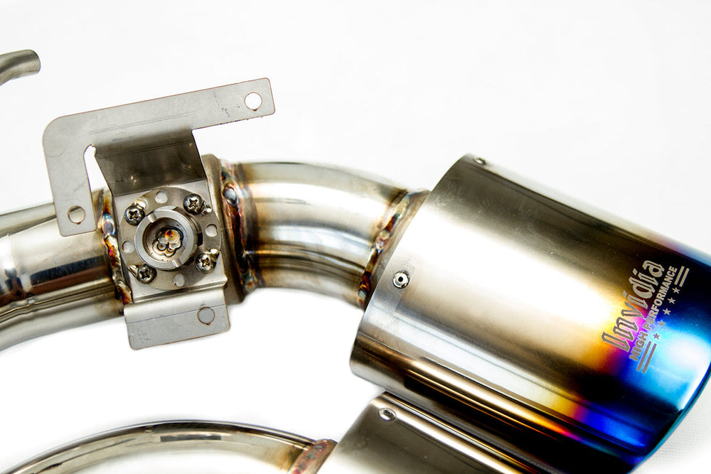 Invidia 18-21 Volkswagen Golf MK7.5 Valved Q300 Rolled Titanium Tip Cat-Back Exhaust