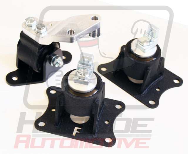 Innovative 90-93 Integra B-Series Black Steel Mounts 85A Bushings (Auto to Manual Hydro)