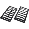 Universal Hood Louvers, Satin Black