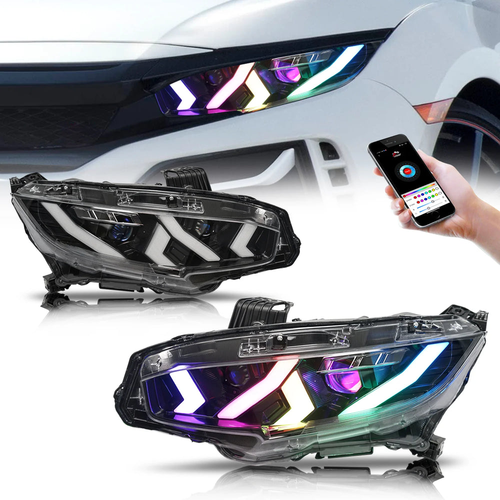 Archaic RGB Full LED Headlights Assembly