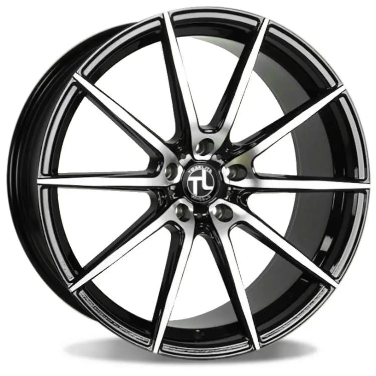 Angle 18x8 +35 5x4.5 Gloss Black Machined