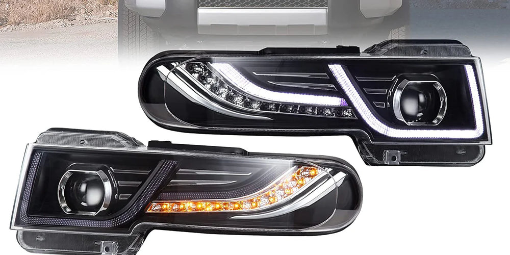 LED Headlights w/ Black Grille
