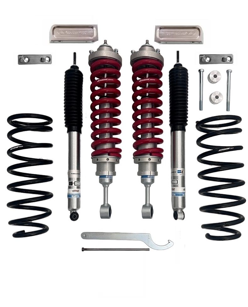 Front Adjustable Coilover and Rear Bump Stop Kit