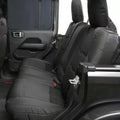 Gen2 Neoprene Front and Rear Seat Cover Kit Black/Black 2020-2023 Jeep Gladiator Smittybilt